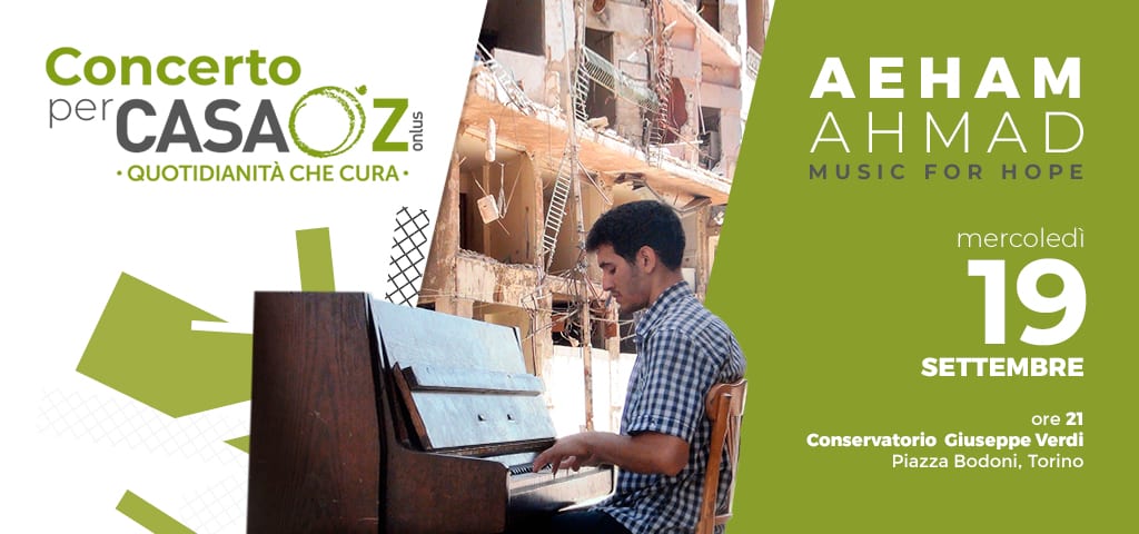 Concerto del pianista Aeham Ahmad a favore di CasaOz